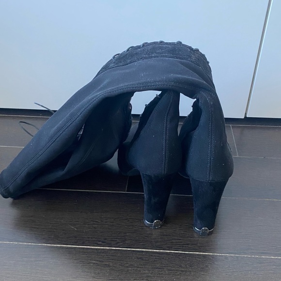 STUART WEITZMAN HIGHSTRUNG SEXY LACE UP SUEDE BOOTS US 10 - Picture 8 of 11